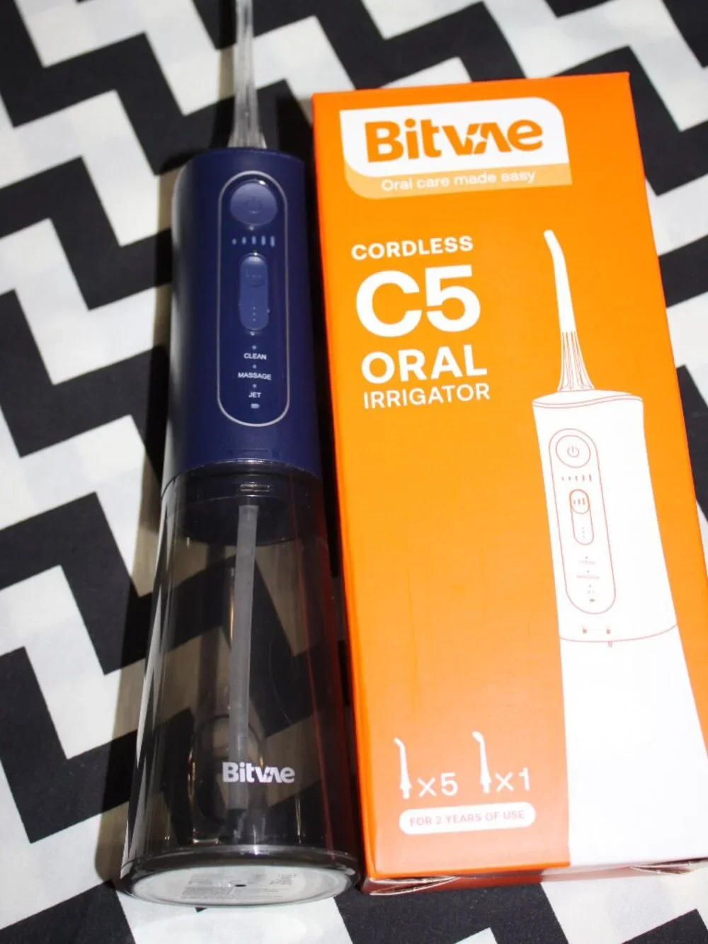 Bitvae Cordless Water Dental Flosser, 3 Modes, 5 Intensities, Waterproof